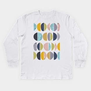 Mid Century Modern Kids Long Sleeve T-Shirt